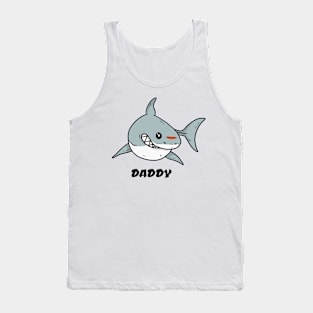 Daddy shark lovers shirt Tank Top